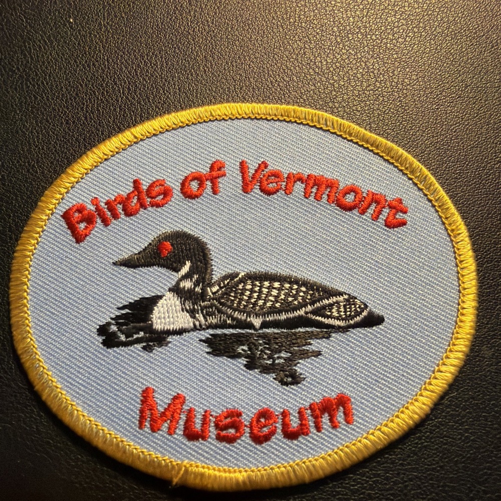 Vintage Birds Of Vermont Museum Embroidered Patch Loon